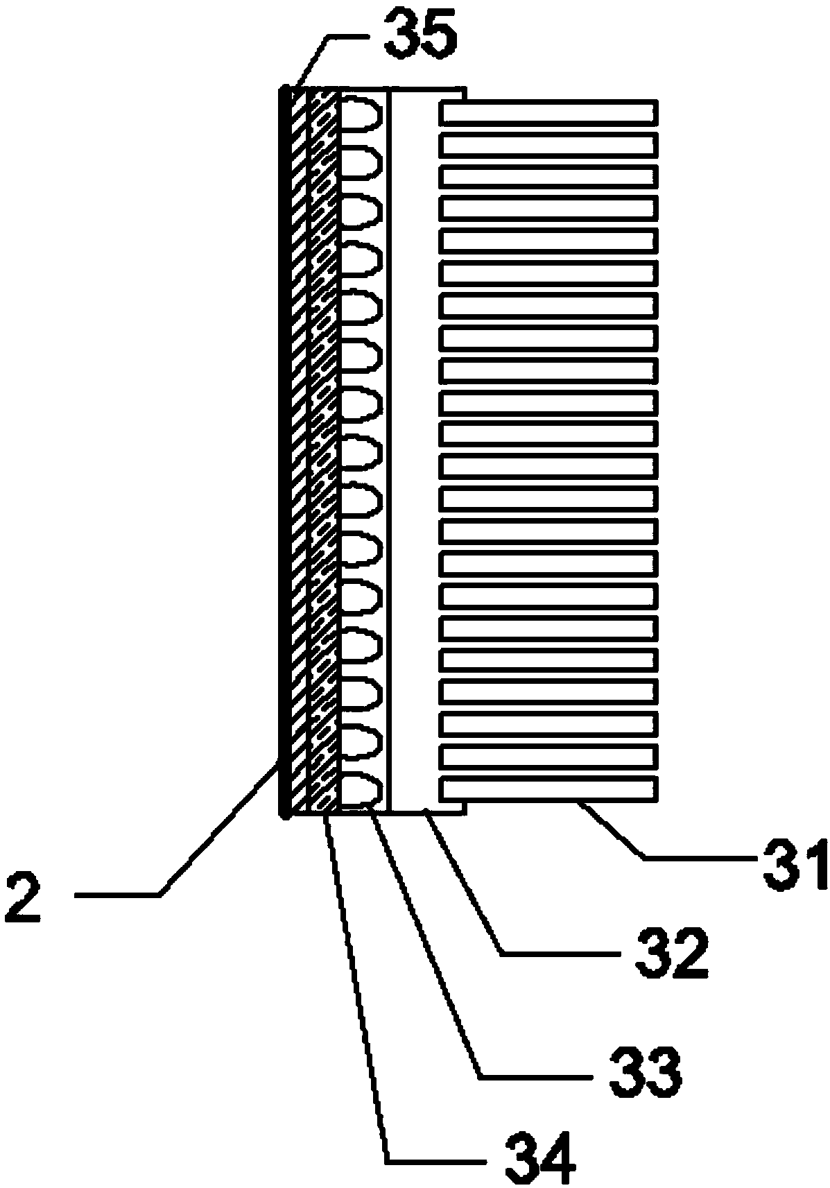 A graphene battery thermal management device