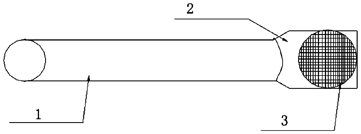 Small-caliber pipeline dense mesh welding argon filling device and method