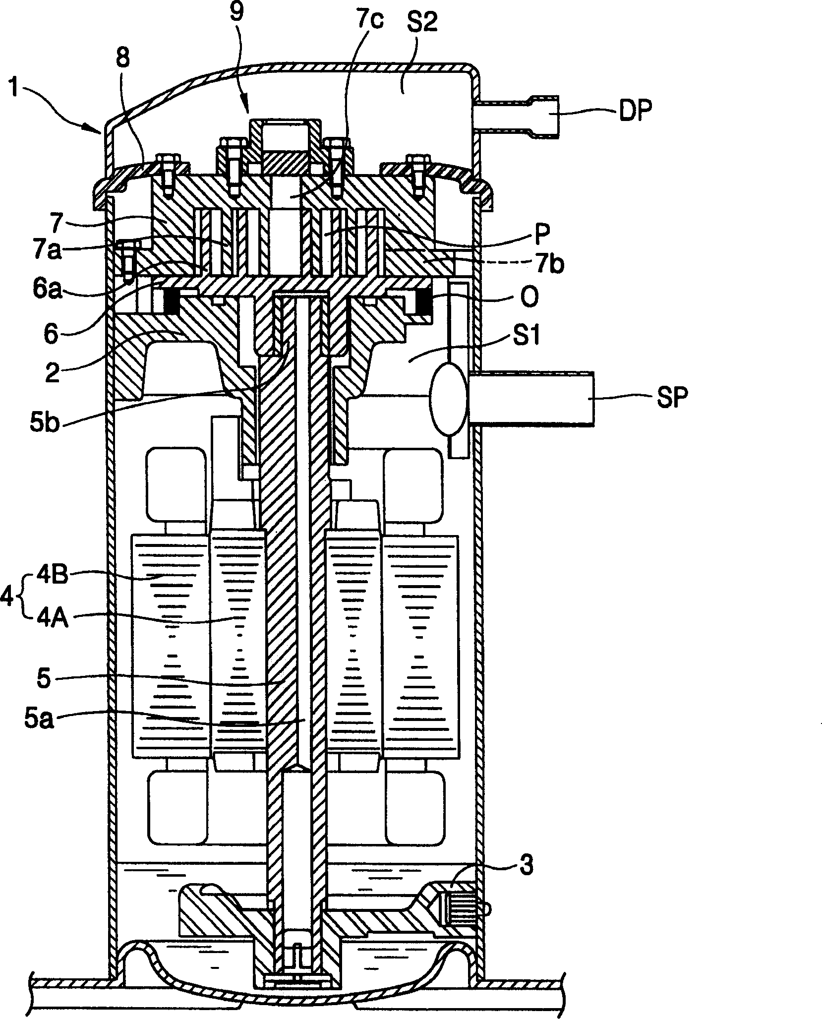 Anti-reversal rotary device for scroll compressor