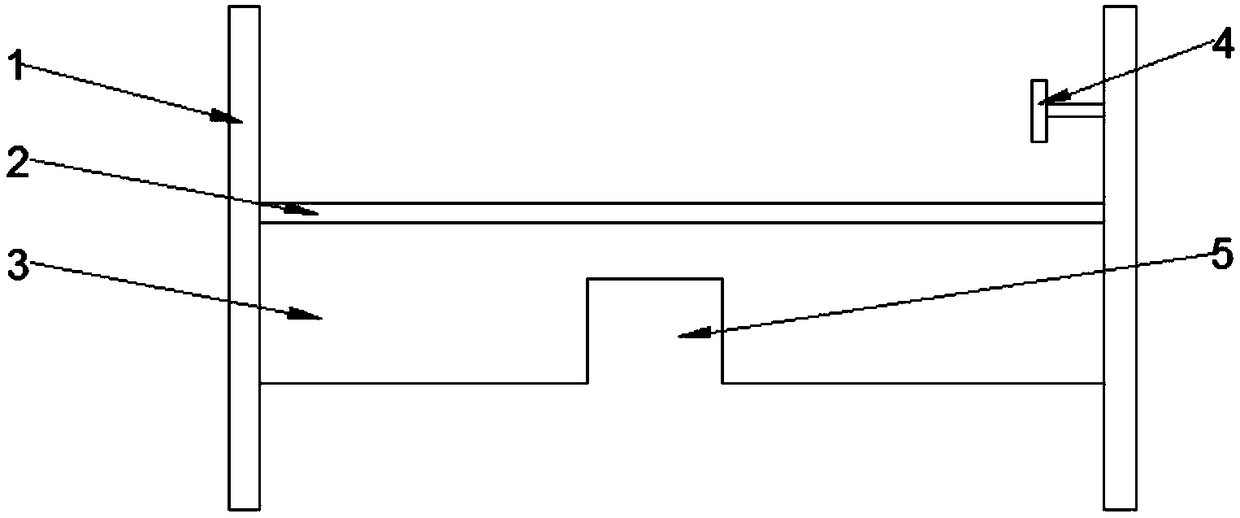 Fixed bed for ultrasonic examination