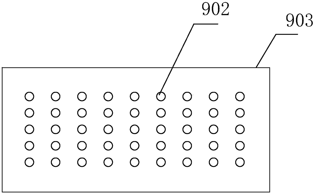 Symmetrically distributed strip aquifer teaching simulation device in coal mine