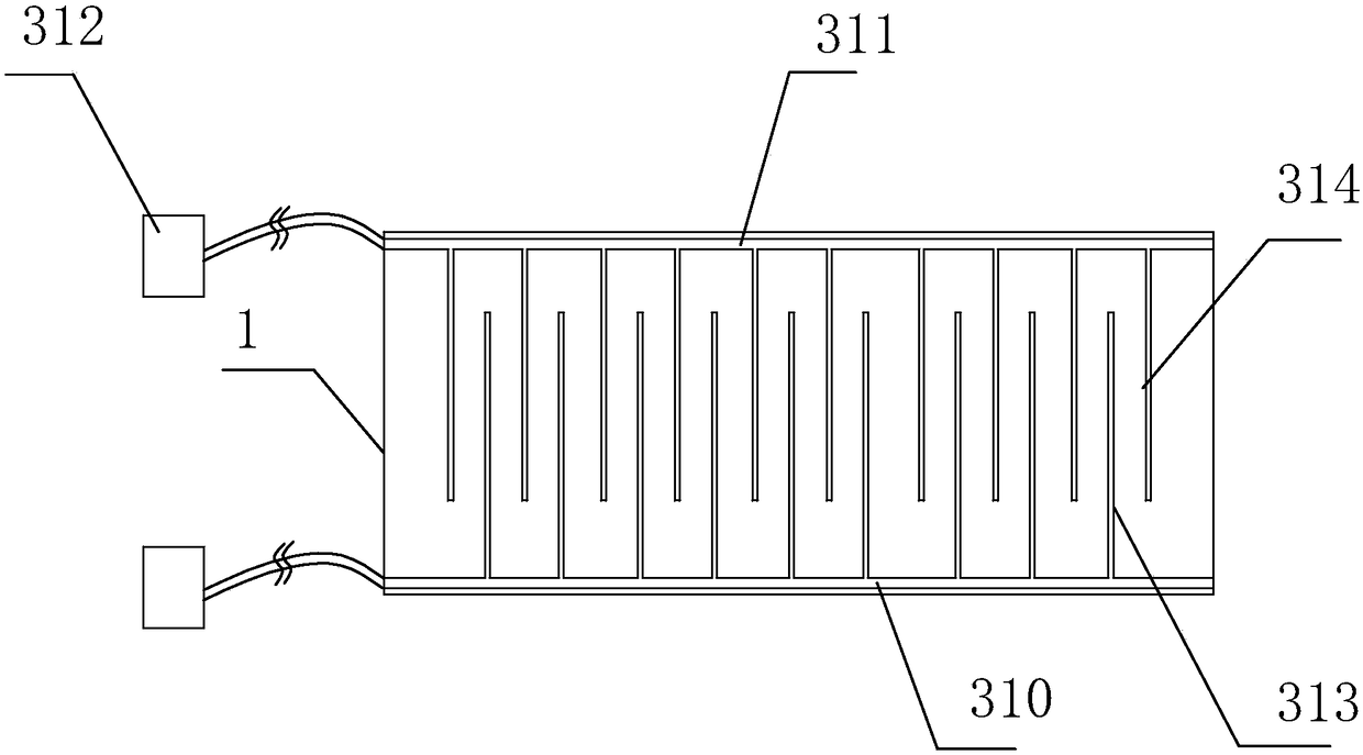 Symmetrically distributed strip aquifer teaching simulation device in coal mine