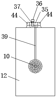 Rotating type water flow cooling plastic forming device