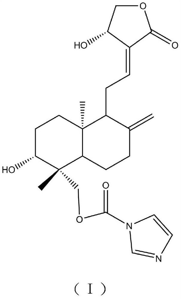 Antiviral andrographolide derivative and preparation method thereof