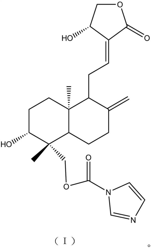 Antiviral andrographolide derivative and preparation method thereof