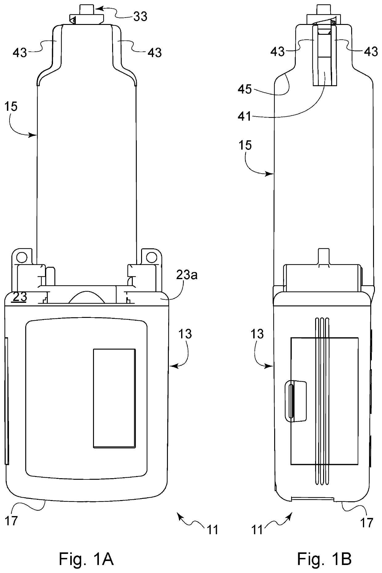 Safety quick-refill compact pump for administering drugs