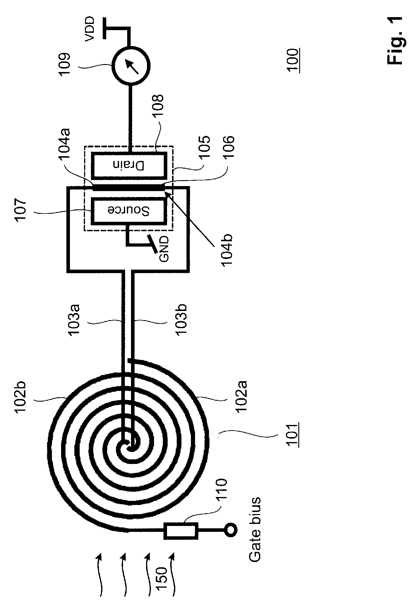 Detector for detecting electromagnetic waves