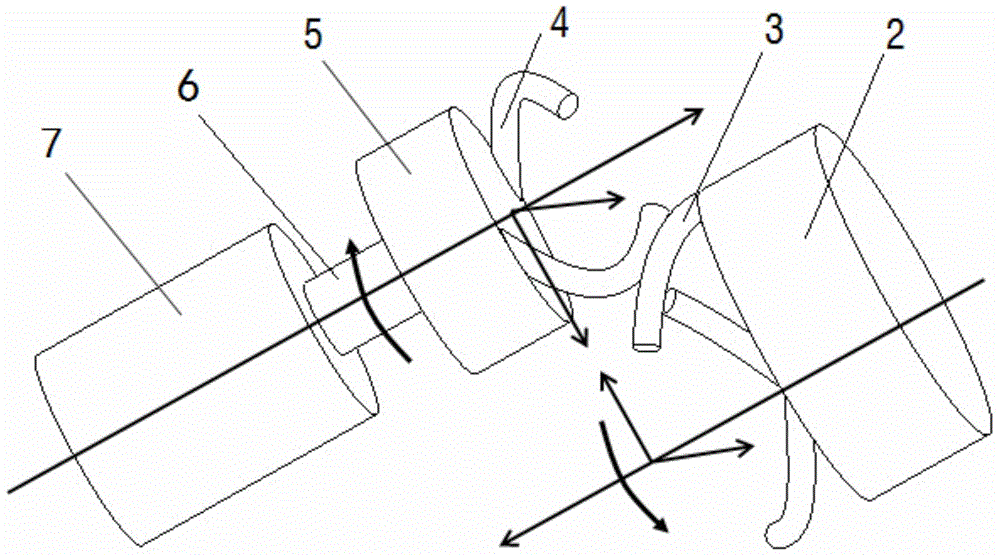 Hook rod gear mechanism for parallel shaft transmission