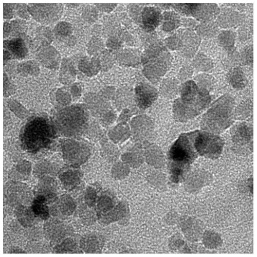 Preparation method of double-layer Fe3O4@SiO2 magnetic composite nanoparticle