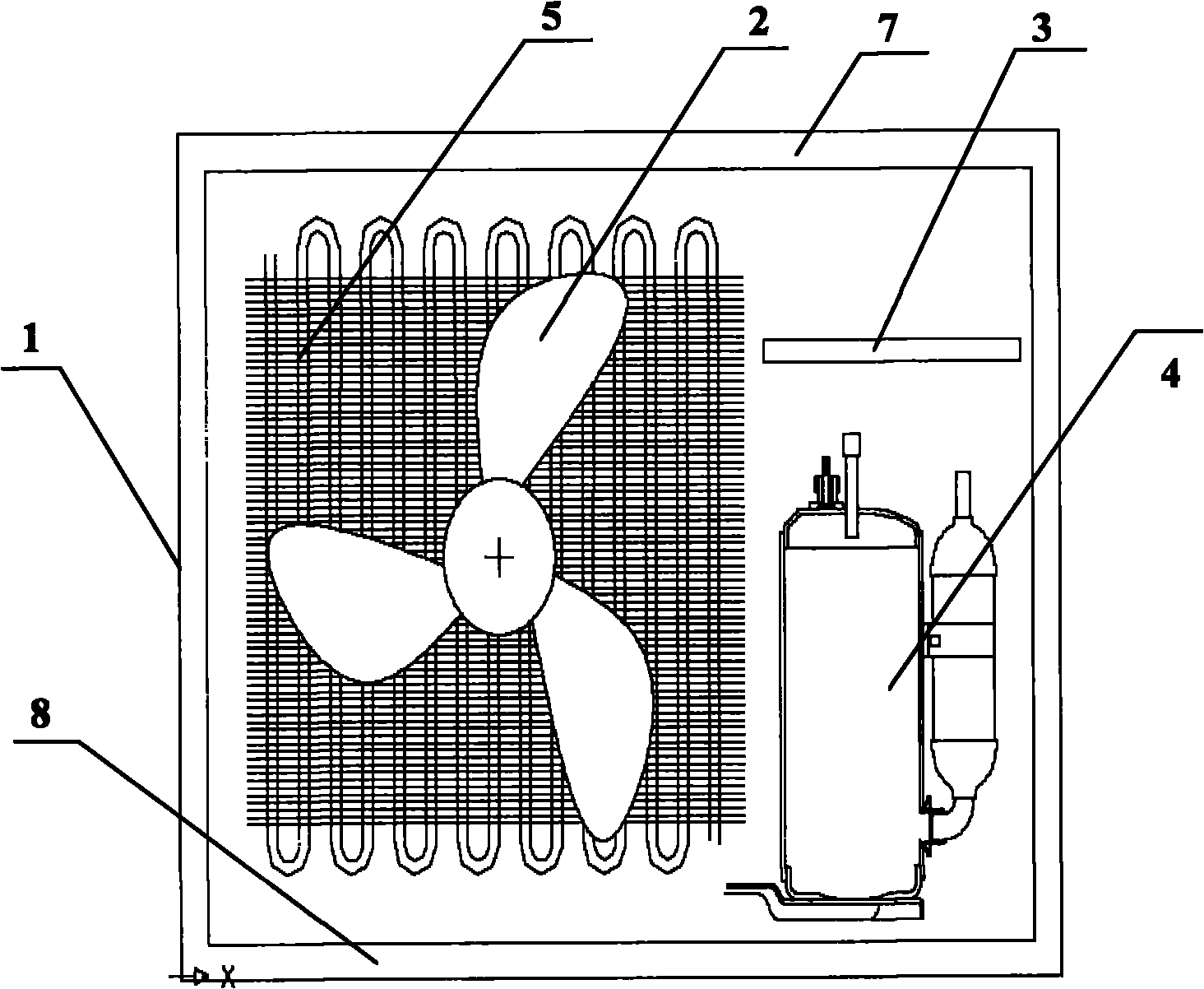 Four-way valve defrosting backing up method of air conditioner without shutting down