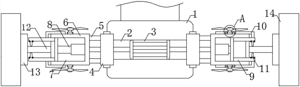 Active winding preventing axle for industrial robot