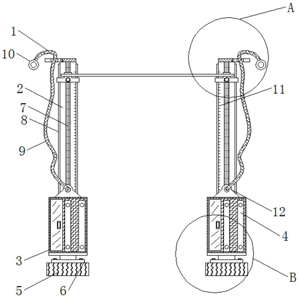 A kind of multifunctional sports track and field physical fitness training device