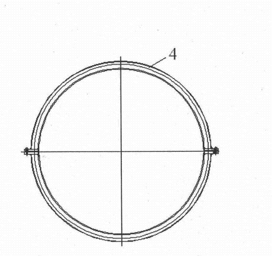 Method for arranging non-weft band hoop on end portion of armature of brushless exciter