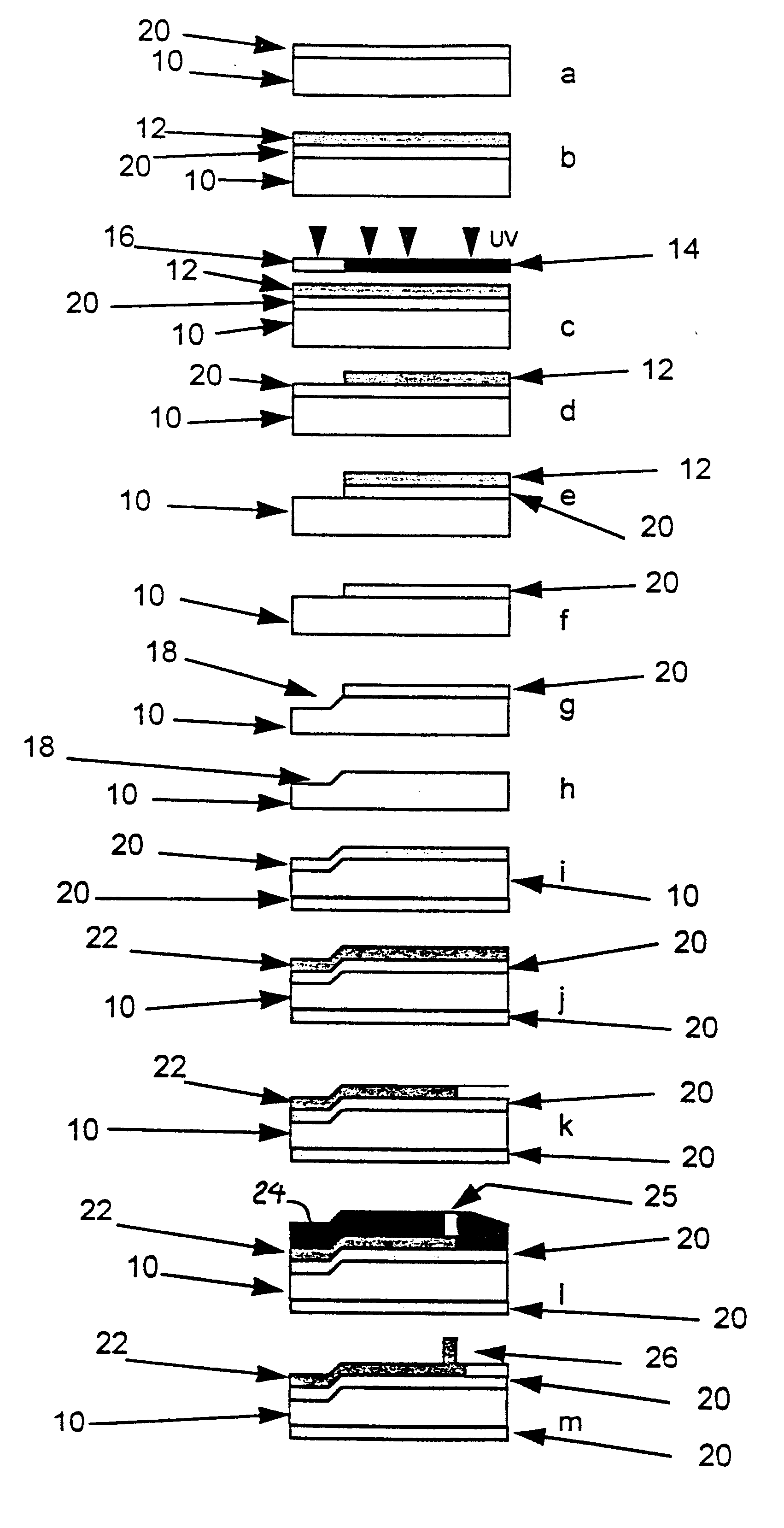 Method for making cards with multiple contact tips for testing semiconductor chips