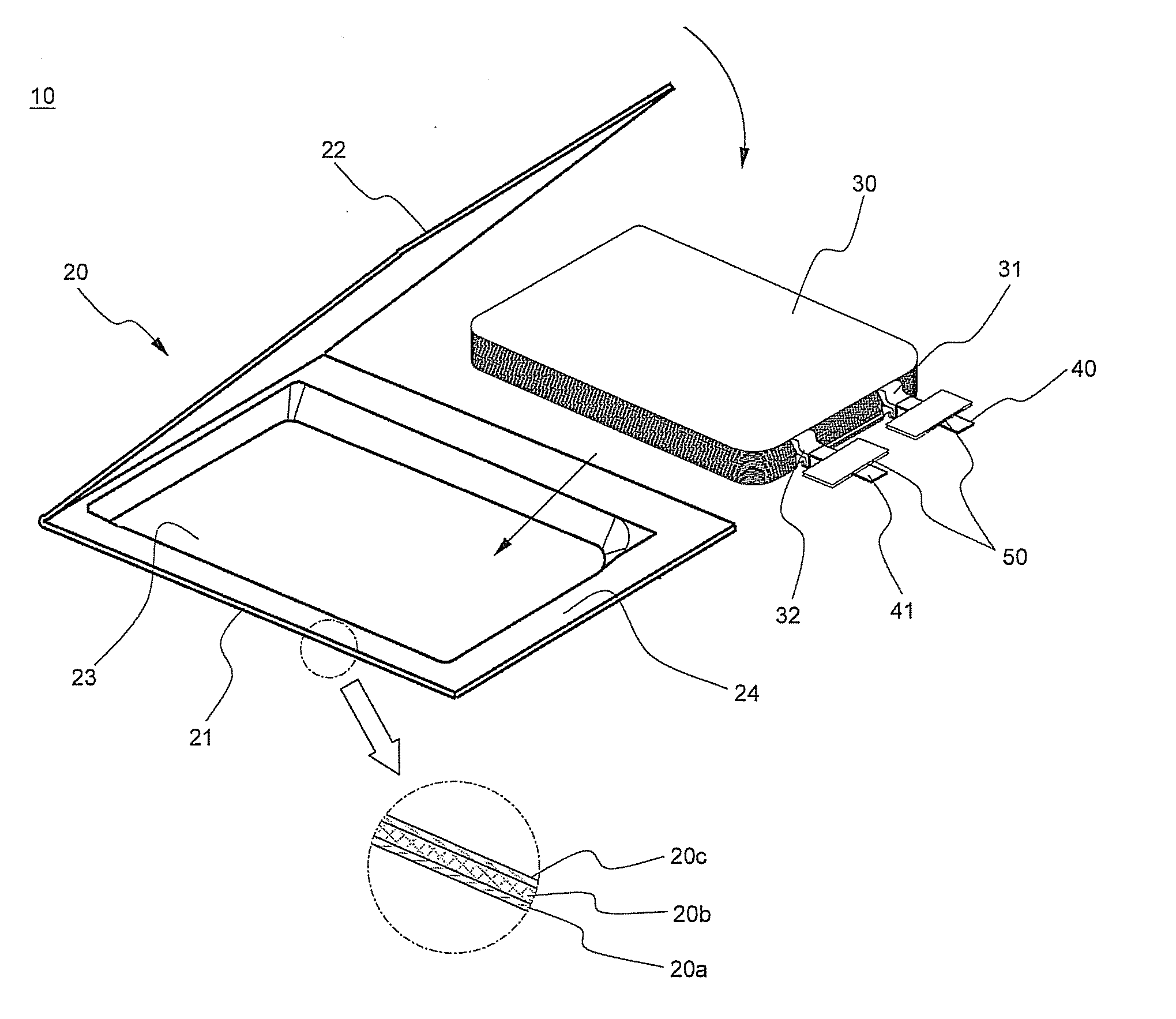 Small battery pack employing PCM on side sealing part