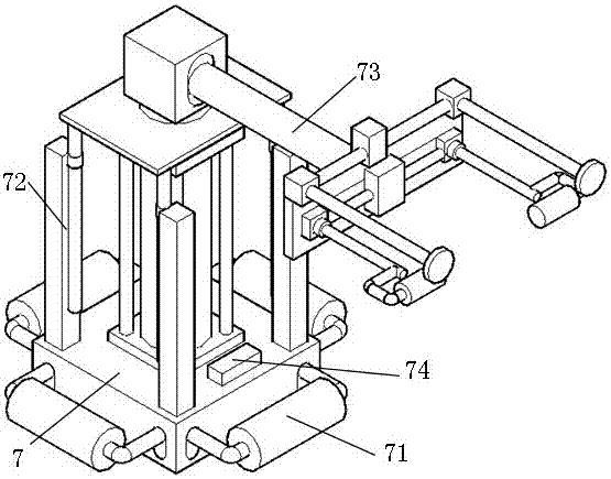 Wall paper adhering device for wall paper adhering system