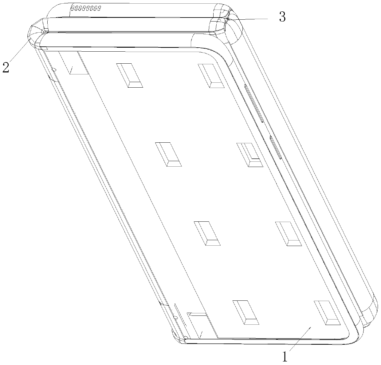 Synchronous rotating mechanism for inward and outward folding of flexible screen