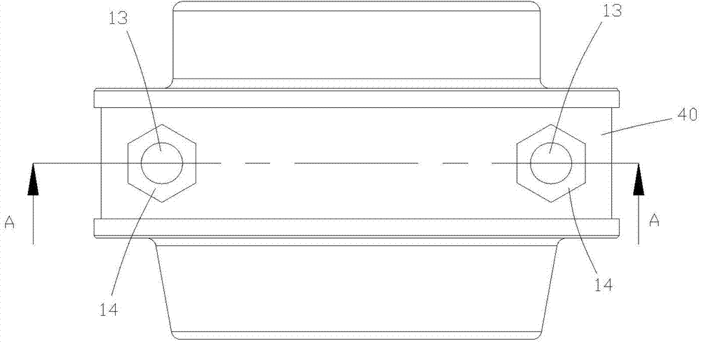 Fire hose fast-operated clamp and fire hose ring