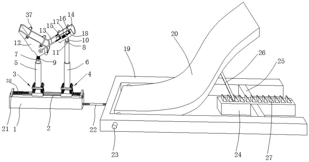 A functional exercise device for orthopedic knee joint surgery