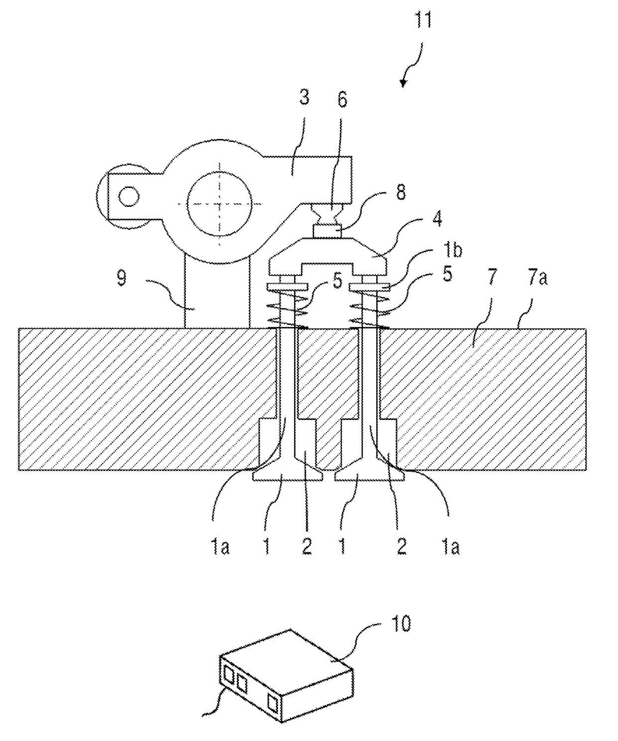 Internal combustion engine having an engine backpressure brake and a compression release engine brake