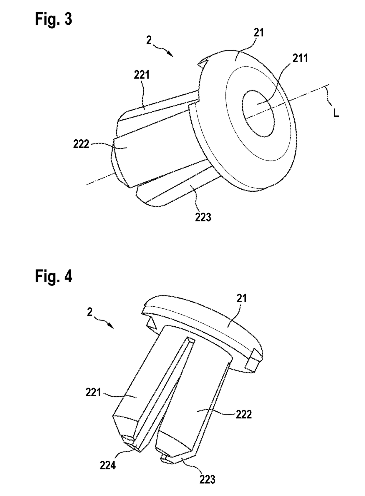 Device for receiving a data carrier and a data carrier set for arranging in an object