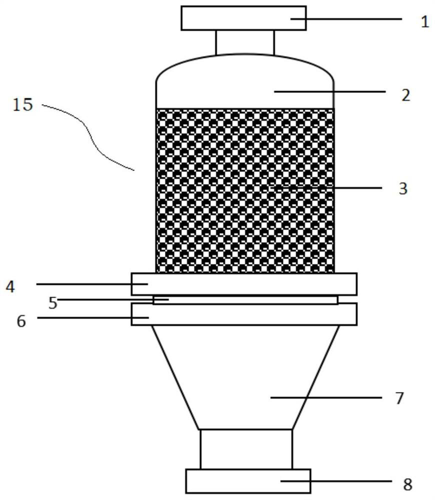 Disposable waste gas adsorption device, system and use method