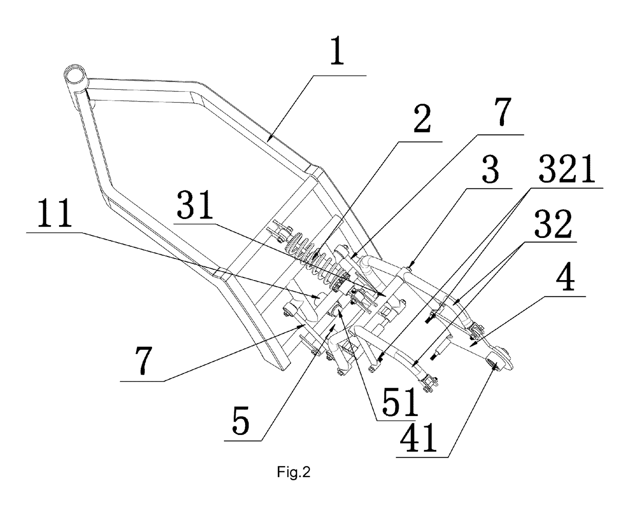 Mounting bracket for stepless variable speed engine of light motorcycle