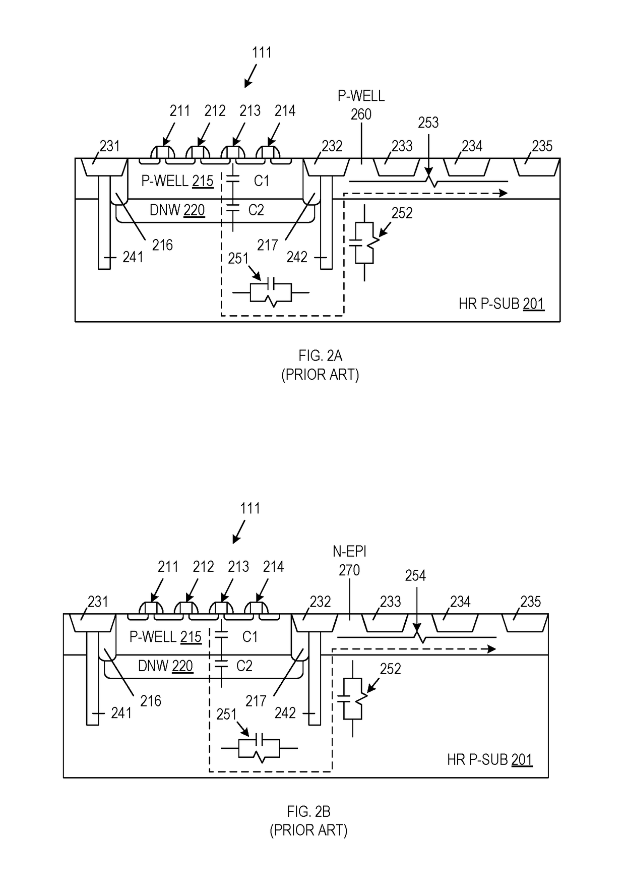Substrate Isolation For Low-Loss Radio Frequency (RF) Circuits