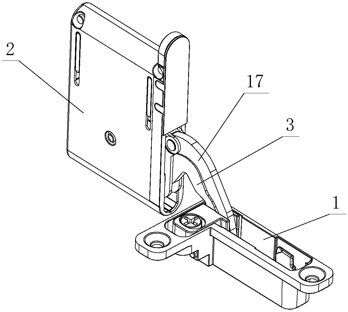 Adjustable damping closing structure for embedded type hinge