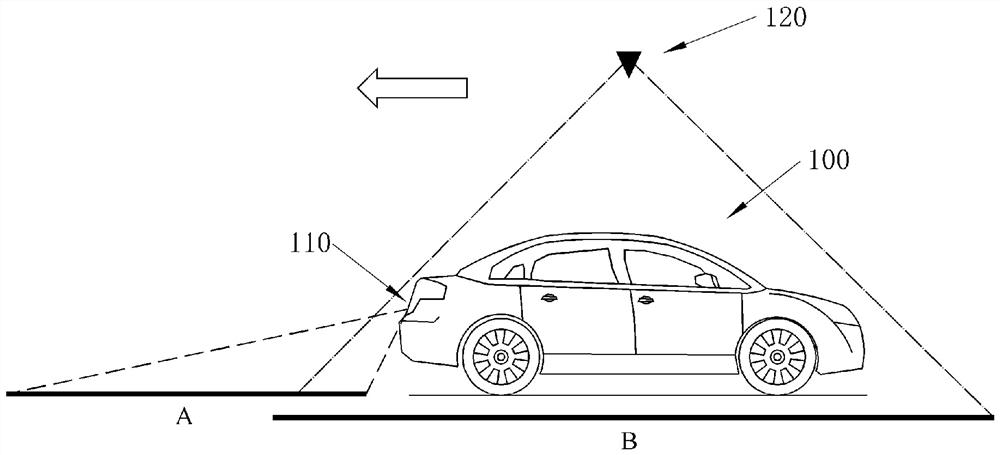 Imaging method and imaging system for vehicle driving road condition and vehicle