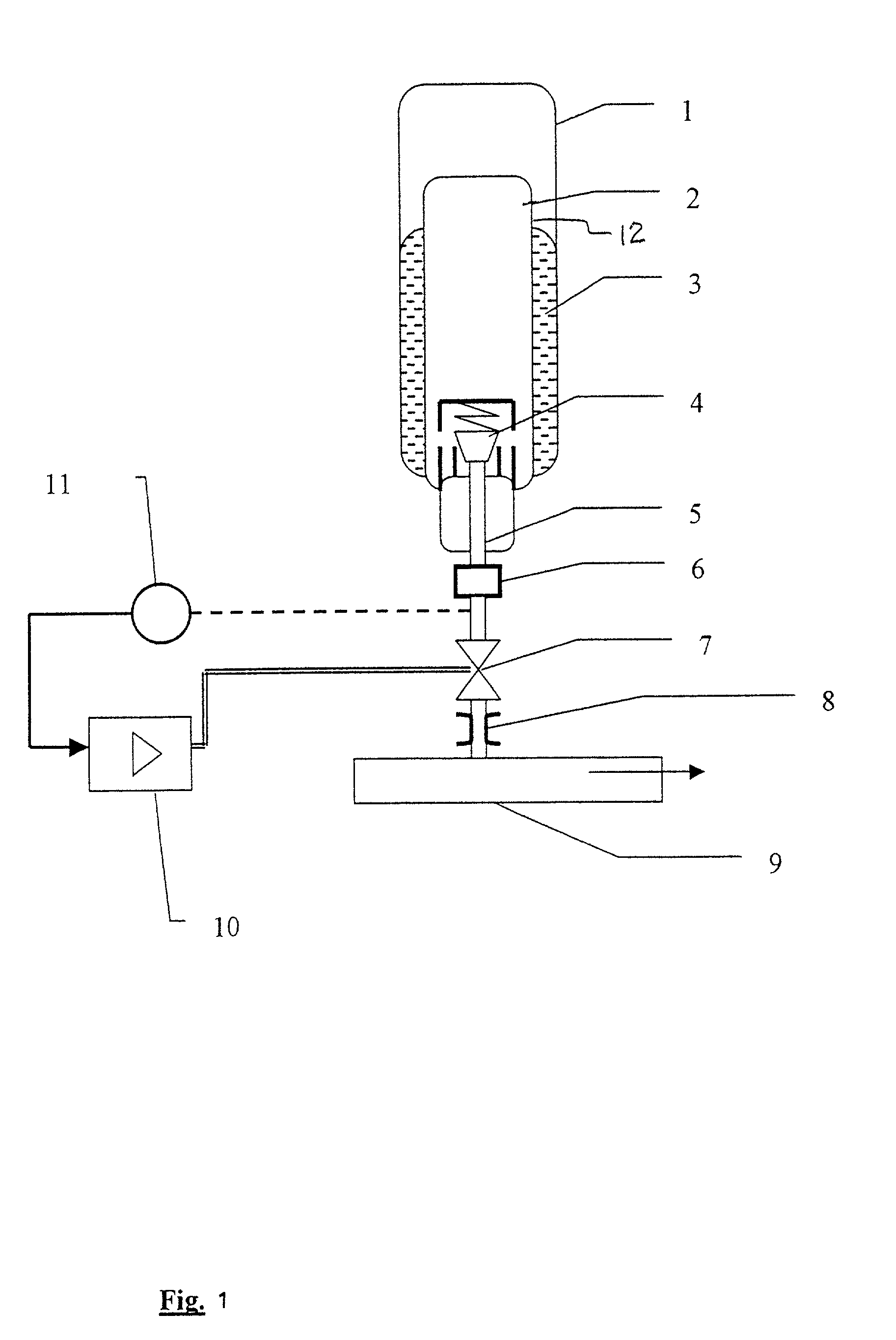 Anesthetic metering system
