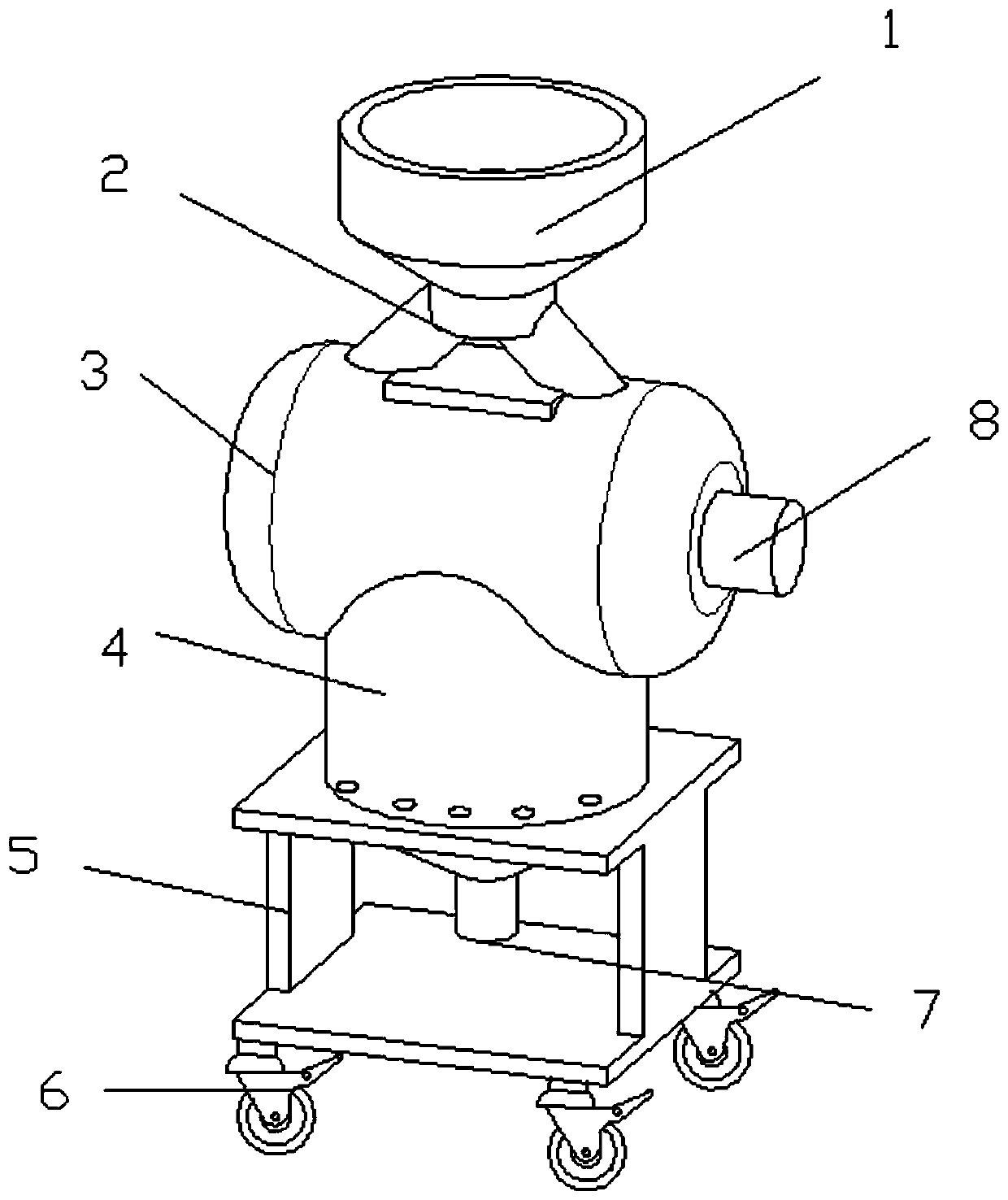 Efficient organic fertilizer granulating device