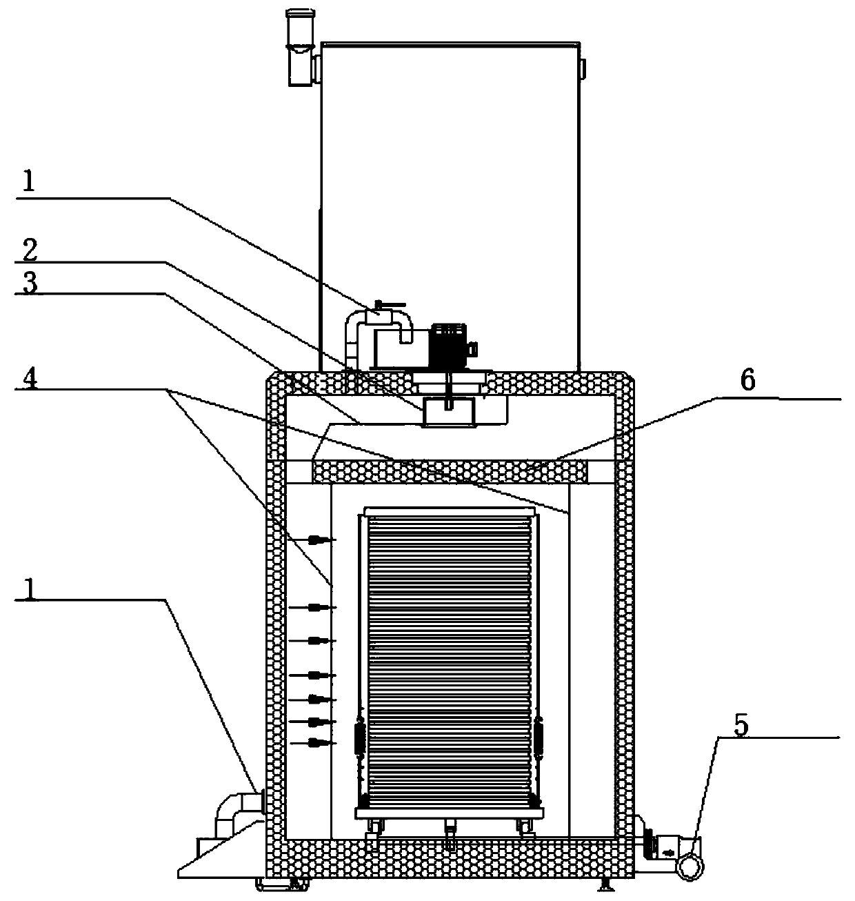 Continuous wood modification heat treatment process and system