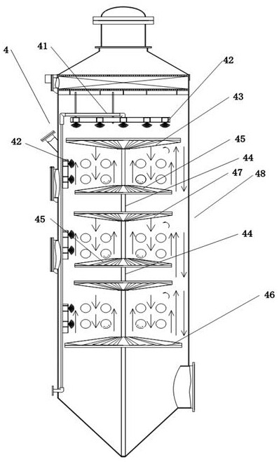 Solvent recovery device of isoprene rubber device