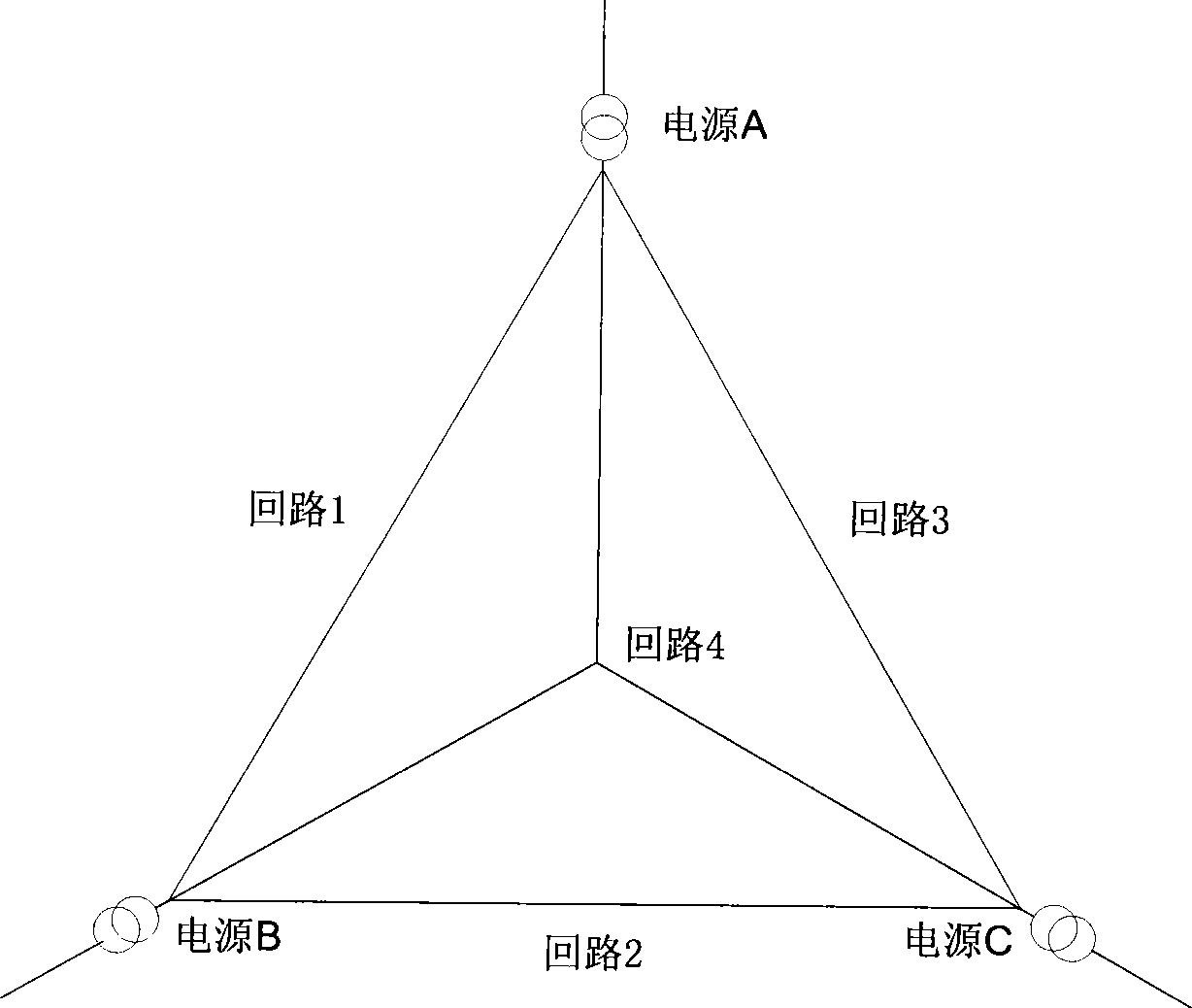 3*4 wiring method for medium-pressure distribution network