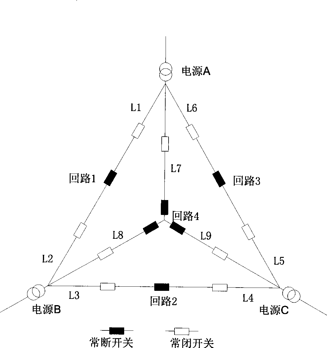 3*4 wiring method for medium-pressure distribution network