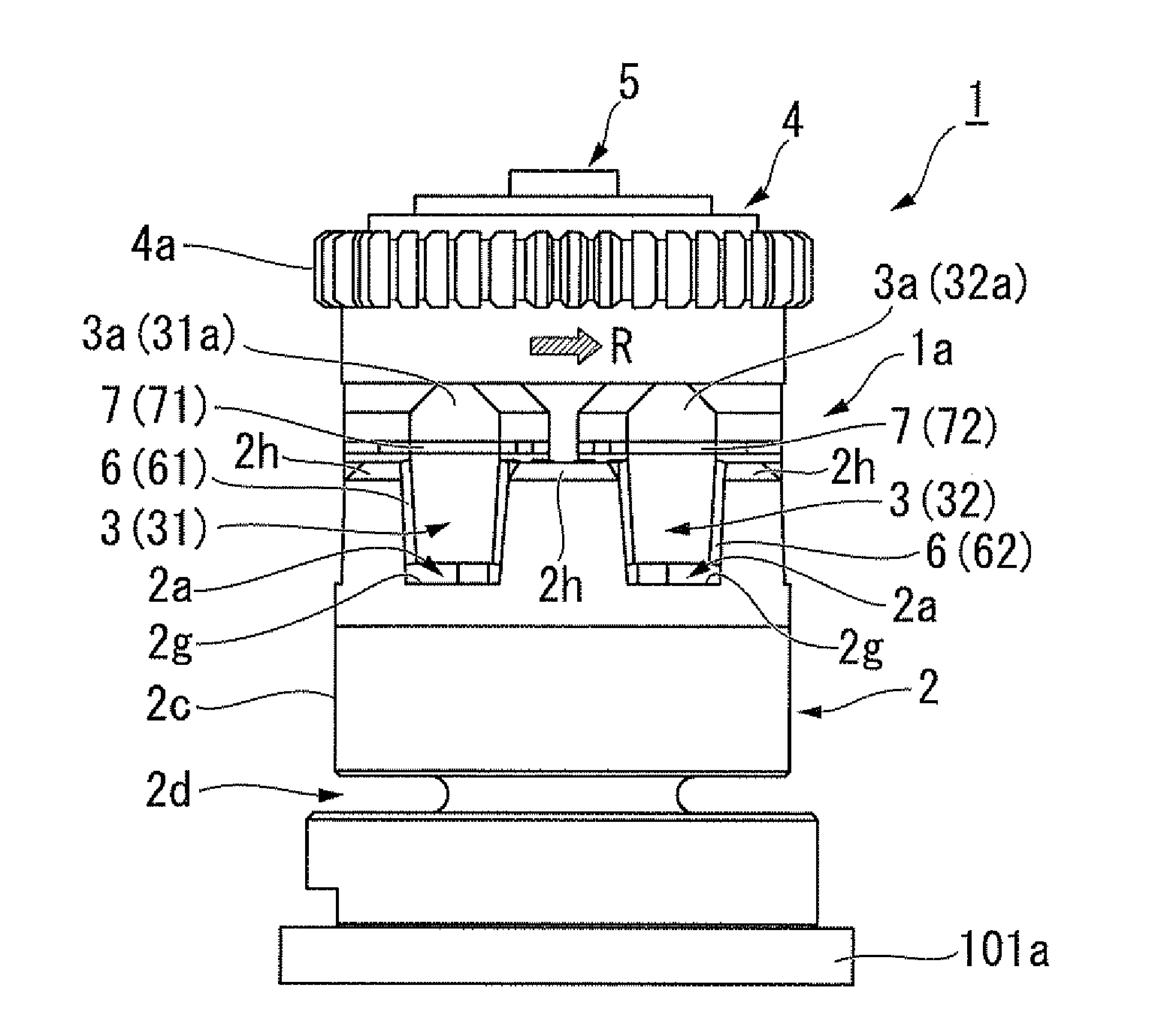 Piezoelectric actuator, lens barrel, and camera