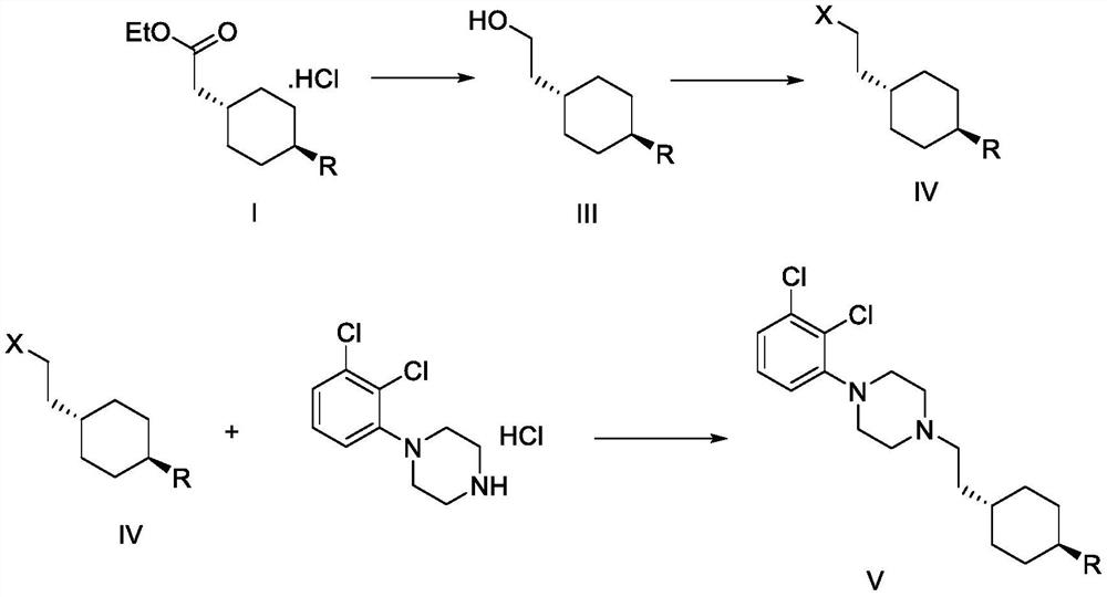 Method for preparing cariprazine and intermediate thereof