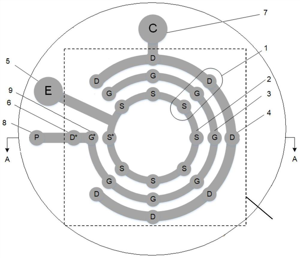 Photoelectric amplification integrated triode chip