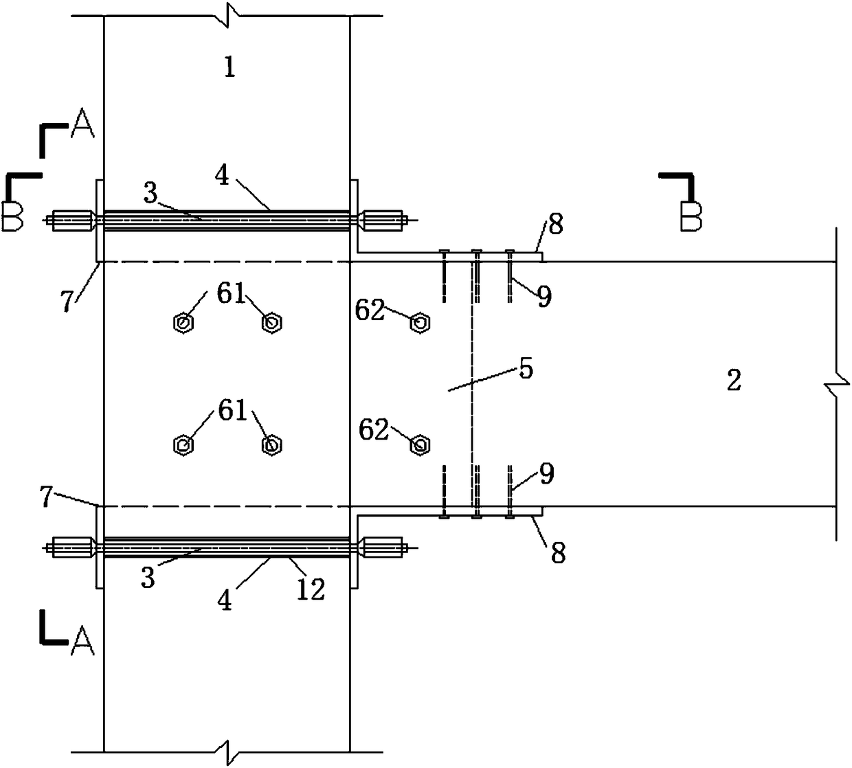 Wood frame beam-column self-resetting joint based on shape memory alloy bolts