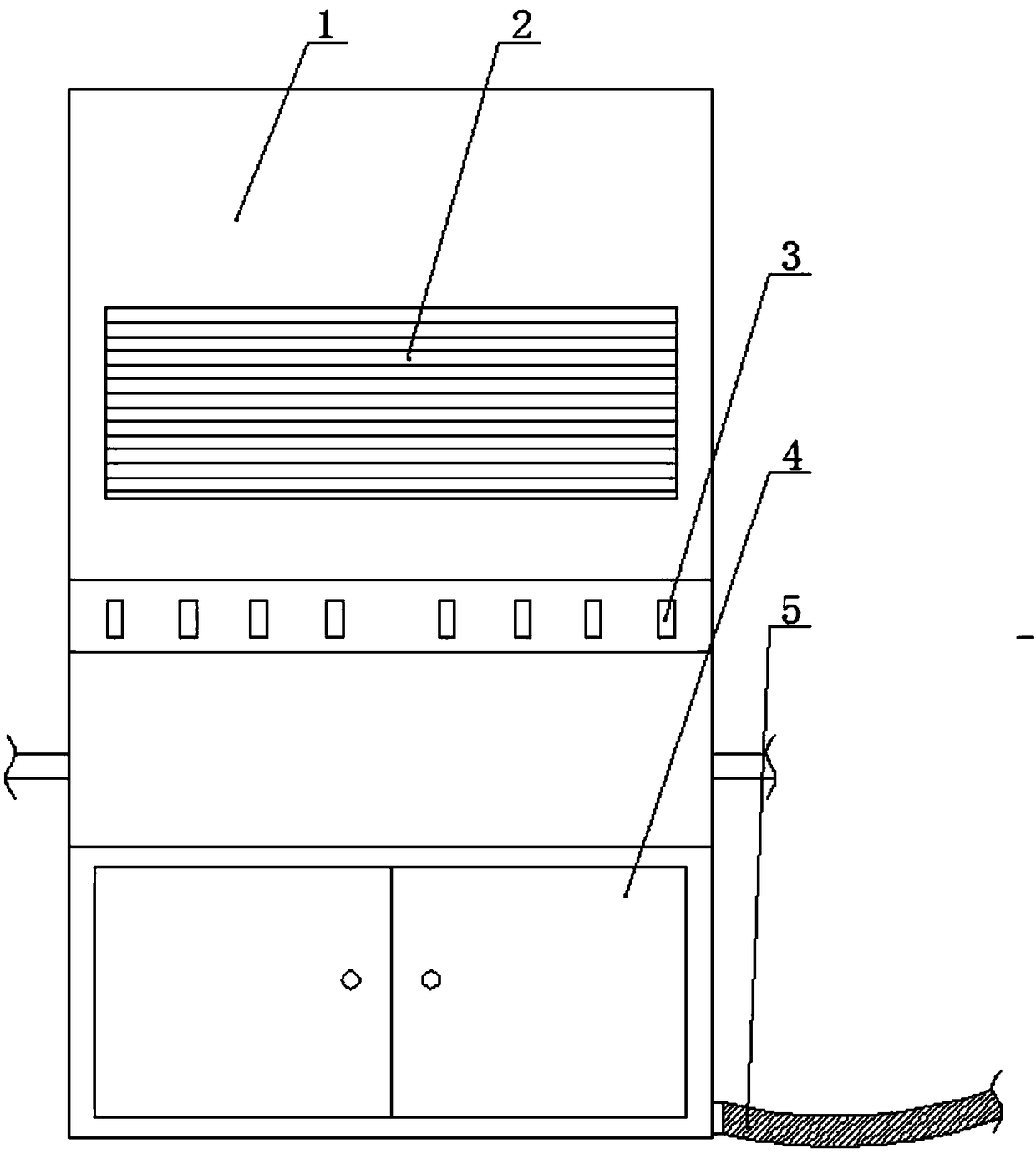 Multifunctional heat supply cabinet