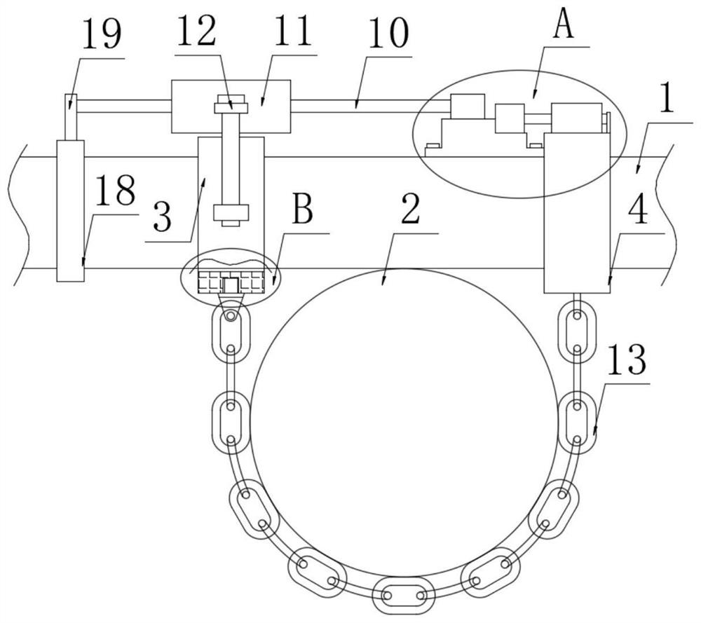 Positioning clamp for ship outfitting part module construction and using method