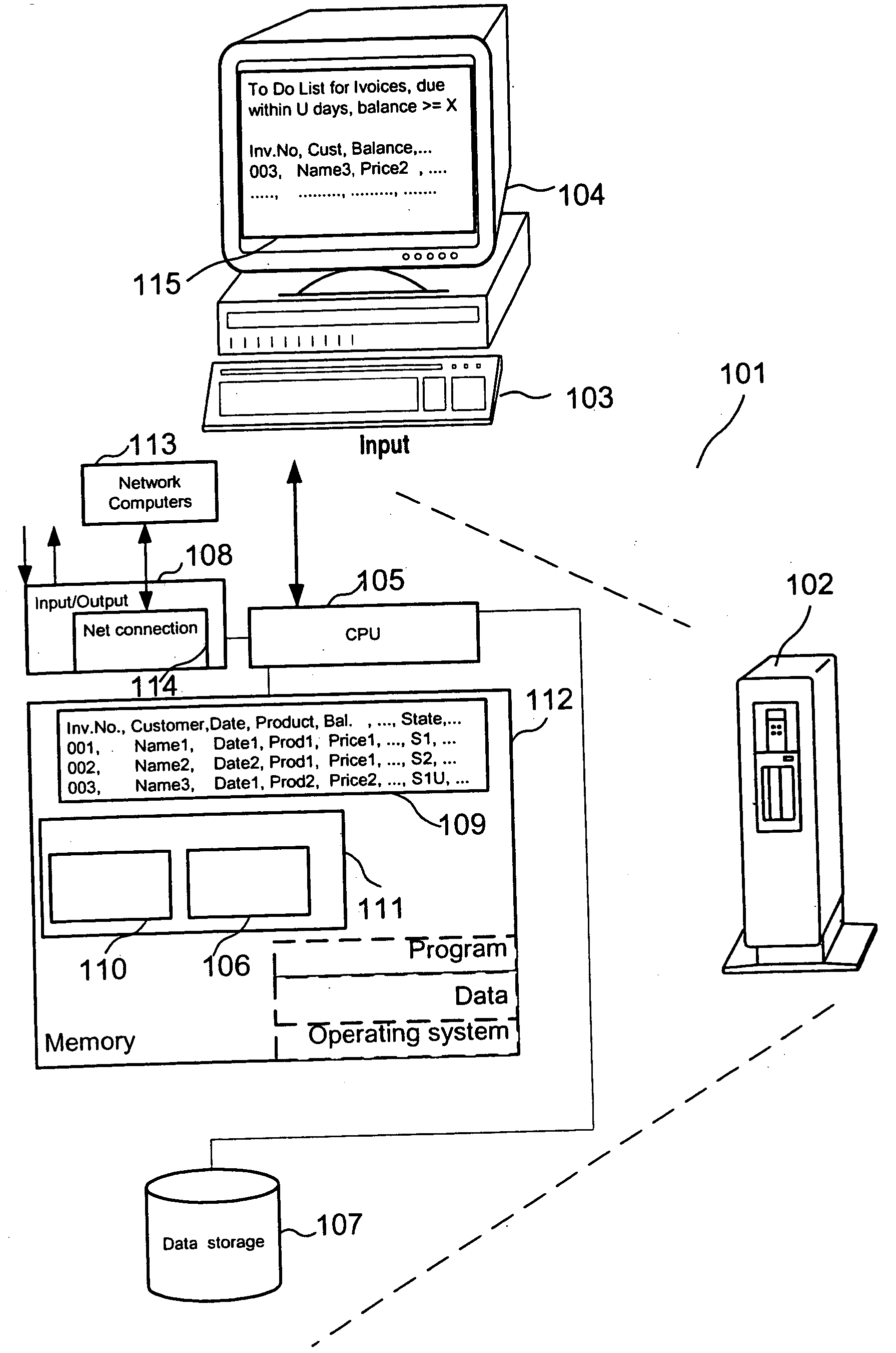 Method and software application for computer-aided cash collection