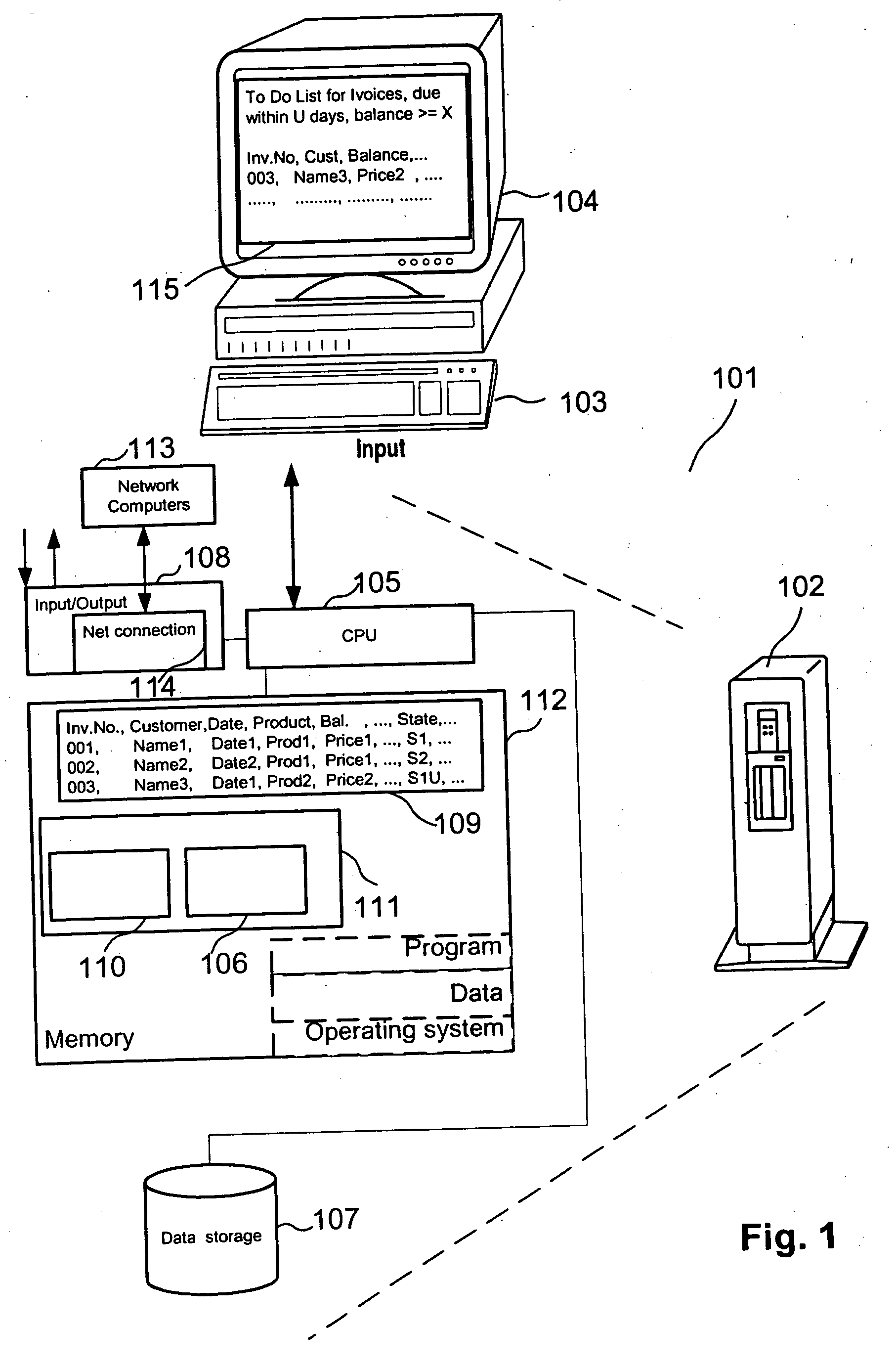 Method and software application for computer-aided cash collection