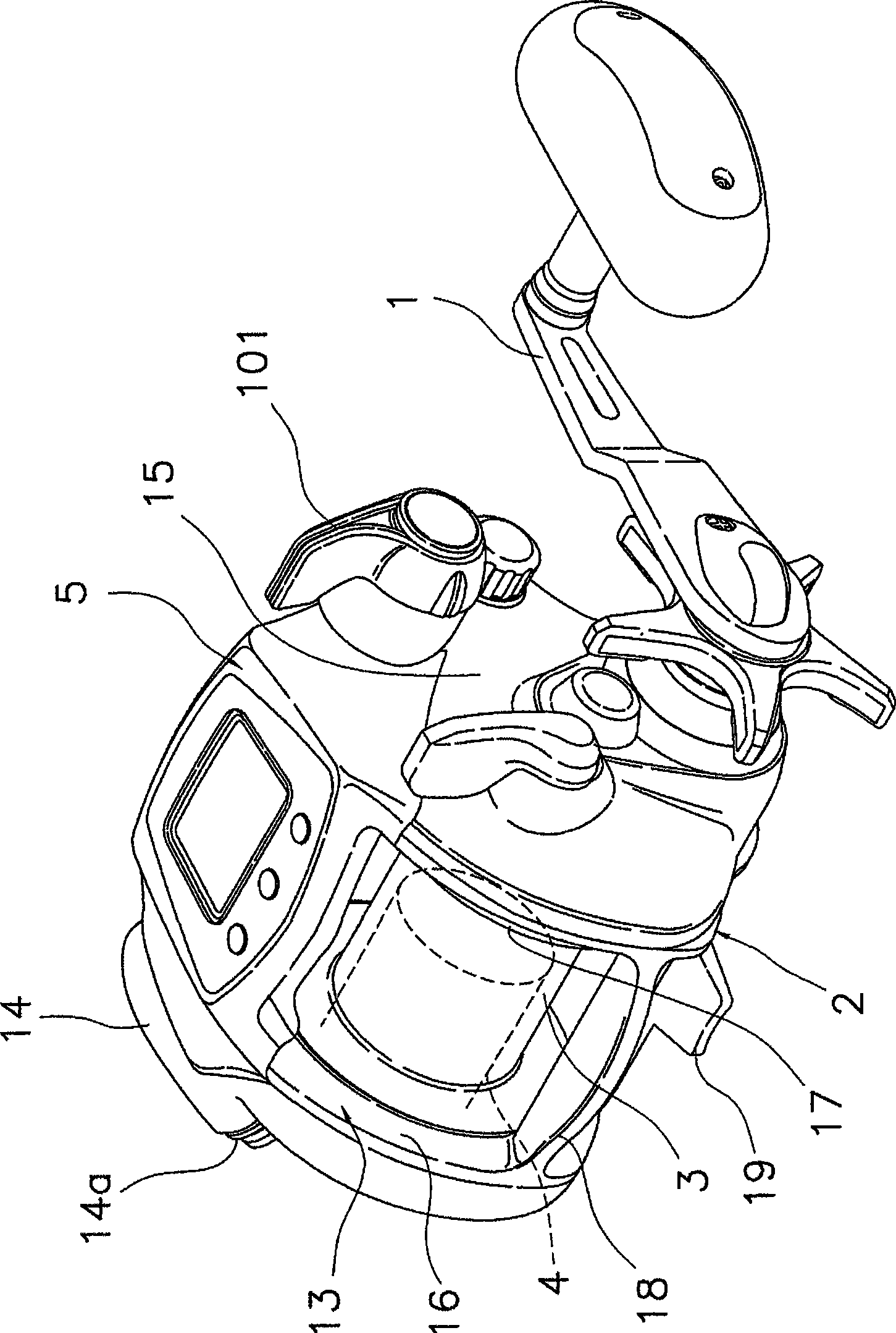 Motor control device of electric fishing reel