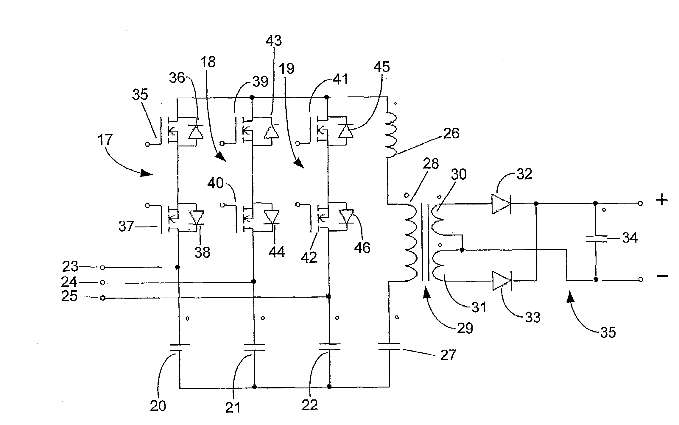 Cyclo-converter and methods of operation