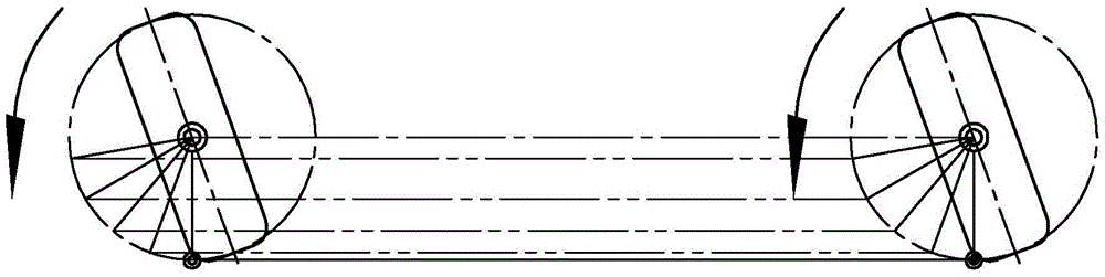 A vehicle longitudinal travel steering mechanism