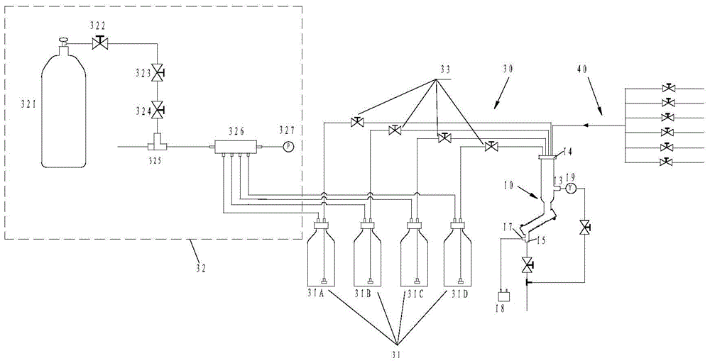 Detection device and water quality online detection system with the detection device