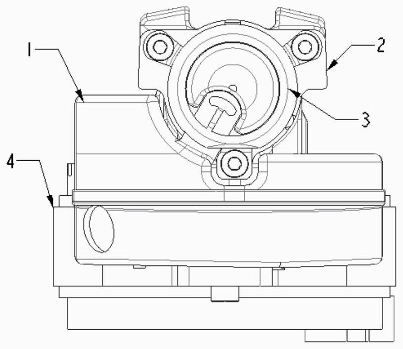 A three-cavity profiling suction muffler and compressor