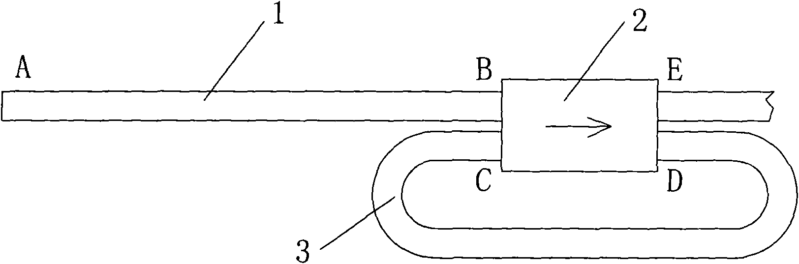 Single two-way throttling capillary tube